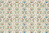 Luxurious peacock wallpaper inspired by traditional rug patterns